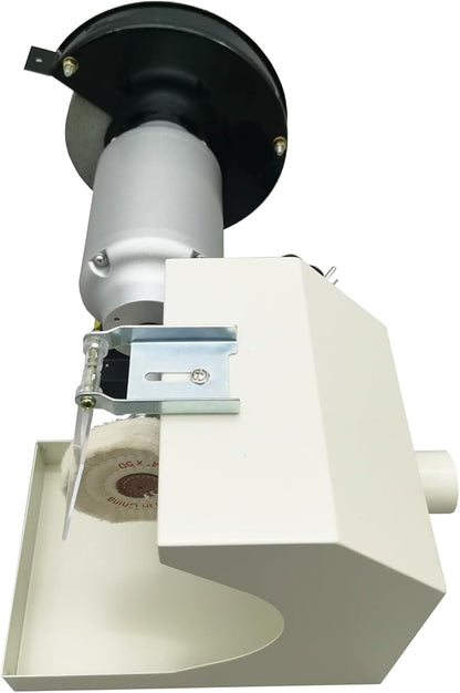 Banfluxion 110V 550W Lab Grinding and Polishing Machine Single-Station Polisher Lathe Buffing Grinder for Jewelry Polishing Casting Denture Polishing 3000rpm 35m/s Linear Speed