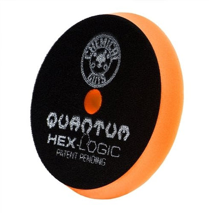 Chemical Guys BUFX112HEX6 Hex-Logic Quantum Medium-Heavy Cutting Pad, Orange (6.5 Inch Pad Made for 6 Inch Backing Plates)