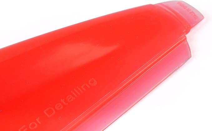 Maxshine Universal Silicone Water Blade for Car Drying – Red – Soft Flexible Silicone Squeegee for Quick Water Removal – Safe for Paint, Glass & Windows – Auto Detailing Tool - Red