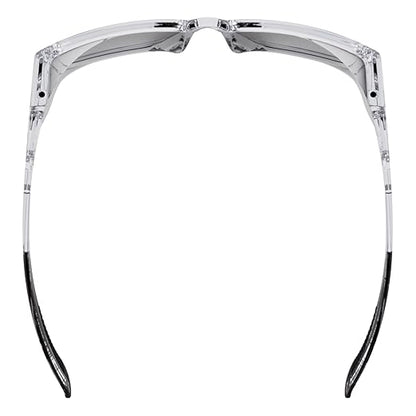 Ergodyne Skullerz SIXTEN Safety Glasses with Side Shields, Anti Fog + Anti Scratch, ANSI z87.1 with Protective Microfiber Eyewear Cleaning & Storage Bag