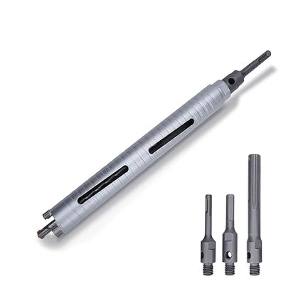 1-1/4 inch Diamond Dry Core Drill Bit, 10" Drilling Depth, 5/8"-11 Thread Core Drill Bit for Concrete Masonry Brick Block, Includes 3 Adapters SDS Plus, SDS Max and Hex (1-1/4 inch)