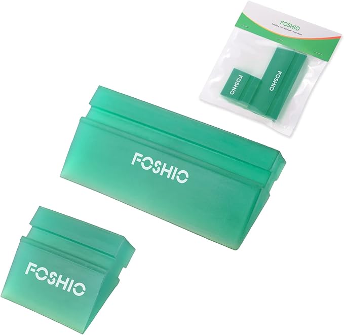 FOSHIO Green Mini Squeegee Window Film Tools,Rubber Squeegee Water Blade Decal Wrap Applicator Car Home Tint