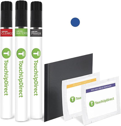 TouchUpDirect D09 Refraction Compatible with Toyota Exact Match Touch Up Paint Brush - Platinum Kit
