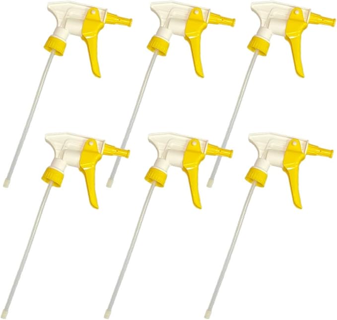 Nanoskin 6-Pack Heavy-Duty Foamer Trigger Sprayer – High-Volume, Comfortable Grip, Acid-Resistant, Durable Design, 9 1/4" Dip Tube | Ideal for Professional Auto Detailing and Cleaning Applications