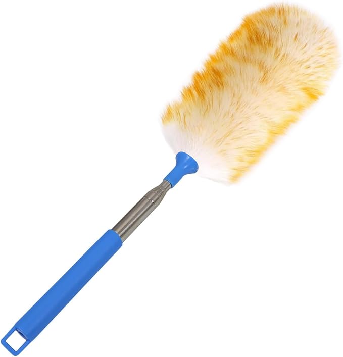 Soft Wool Duster, Anti-Static Duster, Suitable for Furniture and Appliance Cleaning, Indoor car dusting, Office Desktop dusting