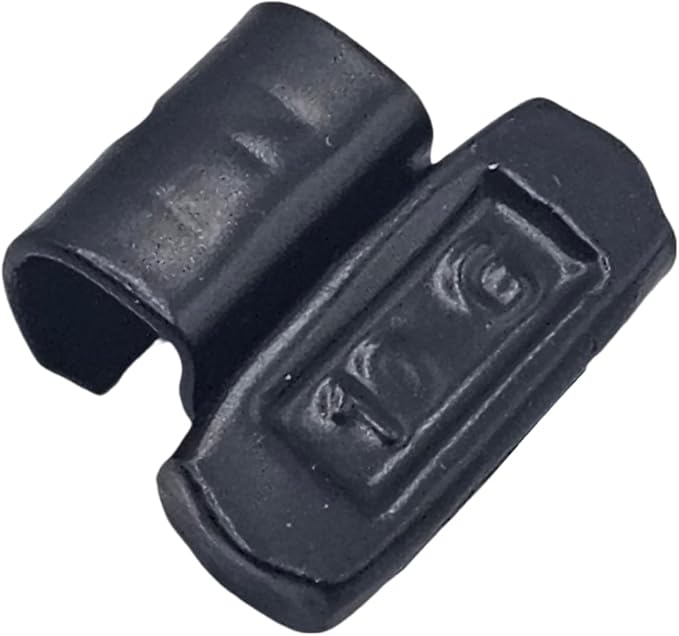 C-HORSE 100Pcs FN Series Clip on Wheel Weights Black Coated Assortment for Japanese Cars Hammer Type Rim Balancers, 10G, 15G, 20G, 30G, 25pcs for Each Size Fit for Steel Wheel (FN Style, 0.25-1)