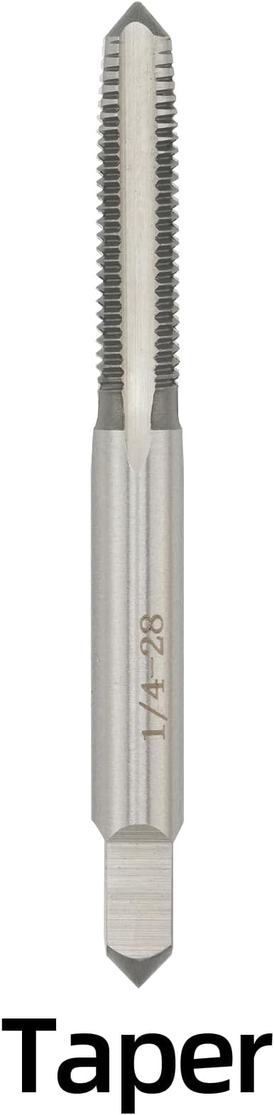 1/4"-28 UNF Hand Tap Right Hand, 1/4 x 28 Threading Hand Tap 3Pcs