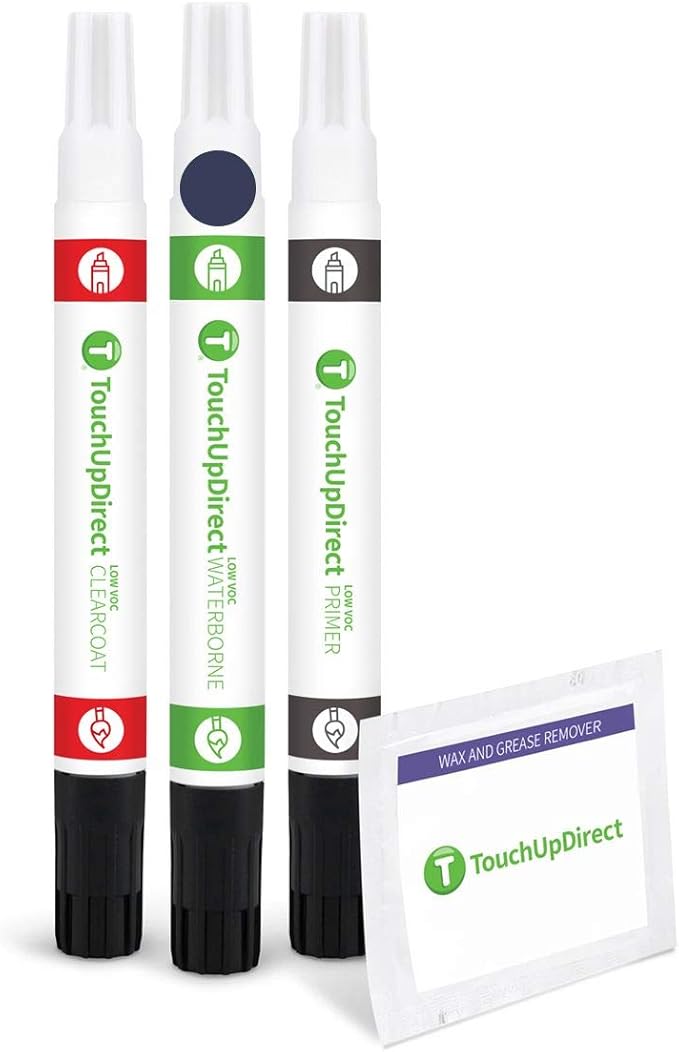 TouchUpDirect N1 Blue Jeans Metallic Compatible with Ford Exact Match Touch Up Paint Combo - Preferred Kit