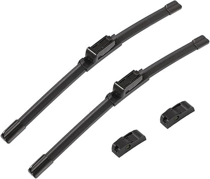 2 wipers Replacement For Benz 2008-2014 W207 W212 W218 W204 Class C250 C300 C350 C63 AMG W218 C218 CLS550 CLS63 AMG Replacement Windshield Wiper Blades Set 24"+24"(Set of 2)