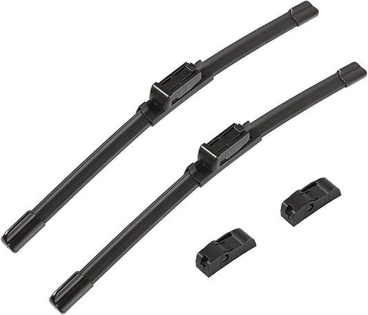 2 wipers Replacement For Benz 2008-2014 W207 W212 W218 W204 Class C250 C300 C350 C63 AMG W218 C218 CLS550 CLS63 AMG Replacement Windshield Wiper Blades Set 24"+24"(Set of 2)