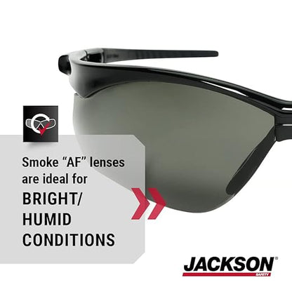 Jackson Safety SG Safety Glasses – Eye Protection for Men and Women – ANSI Z87.1 (Pack of 12)