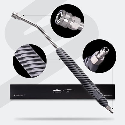 Active Washer Extension Wand for Hard to Reach Areas During car wash at Home and for Professional Detailing - Short Pressure Washer Wand Replacement with 1/4” Quick Connect