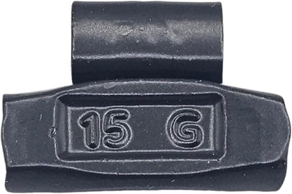 C-HORSE 100Pcs FN Series Clip on Wheel Weights Black Coated Assortment for Japanese Cars Hammer Type Rim Balancers, 10G, 15G, 20G, 30G, 25pcs for Each Size Fit for Steel Wheel (FN Style, 0.25-1)