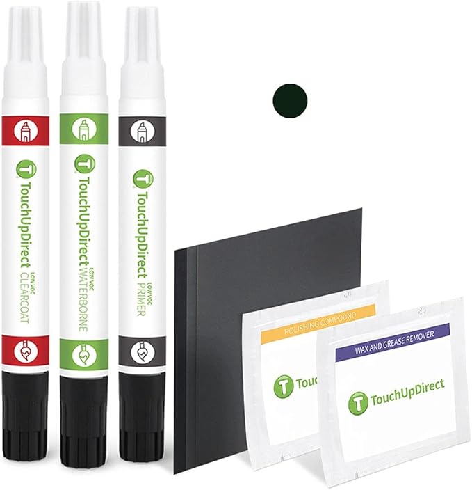 TouchUpDirect UA/UD Black Ebony Compatible with Ford Exact Match Touch Up Paint Combo - Platinum Kit