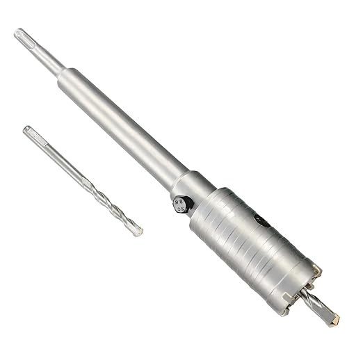 1-3/8" Concrete Hole Saw, 35mm Tungsten Steel Core Bit for Cinder Block, Brick, Rock, Plank Walls for Pipes or mini Split Lines, with SDS Plus Shank and 2 Center Positioning Drill Bits.