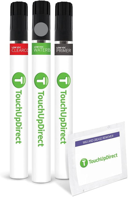 TouchUpDirect 2ZM Solar Silver Compatible with Ford Exact Match Touch Up Paint Brush - Preferred Kit