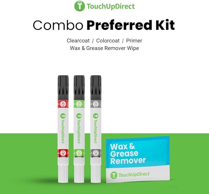 TouchUpDirect 1K5 Moon Dust Compatible with Toyota Exact Match Touch Up Paint Combo - Preferred Kit