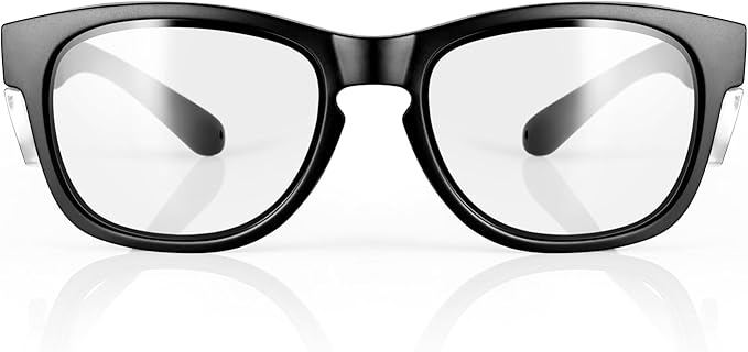 MORK&SUKY Safety Glasses with Side Shields，ANSI Z87.1 Certified Protective Eyewear for Work & Outdoor Use.