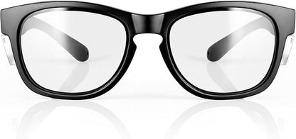 MORK&SUKY Safety Glasses with Side Shields，ANSI Z87.1 Certified Protective Eyewear for Work & Outdoor Use.