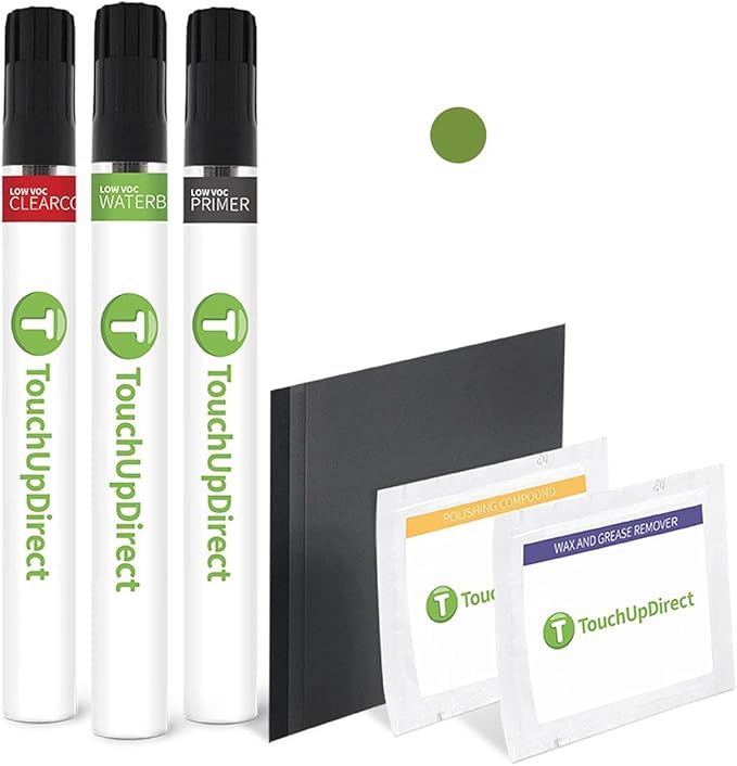 TouchUpDirect K4X Wilderness Green Metallic Compatible with Subaru Exact Match Touch Up Paint Brush - Platinum Kit