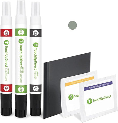 TouchUpDirect NE Cactus Gray Compatible with Ford Exact Match Touch Up Paint Combo - Platinum Kit
