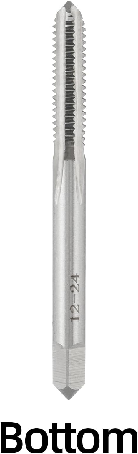 12-24 UNC Hand Tap Right Hand, 12 x 24 Threading Hand Tap 3Pcs