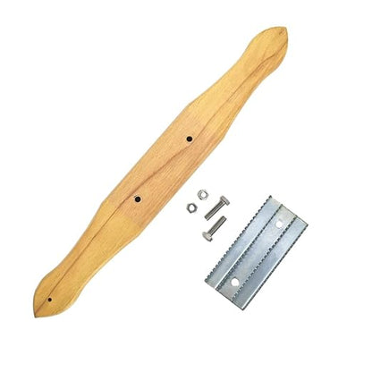 FANXIANG Buffing Rake, 15in Metal with Wooden Handle, Removes Residual Compounds & Metal from Buffing Wheel, 1 Pack