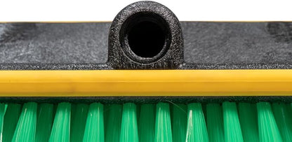 Mytee Products 2 Pack 10" Bi-Level Car Wash Brush and 4' to 8' Extendable Handle w/Soft Bristles Suitable for Auto RV Truck Boat Camper Exterior Washing Cleaning, Green