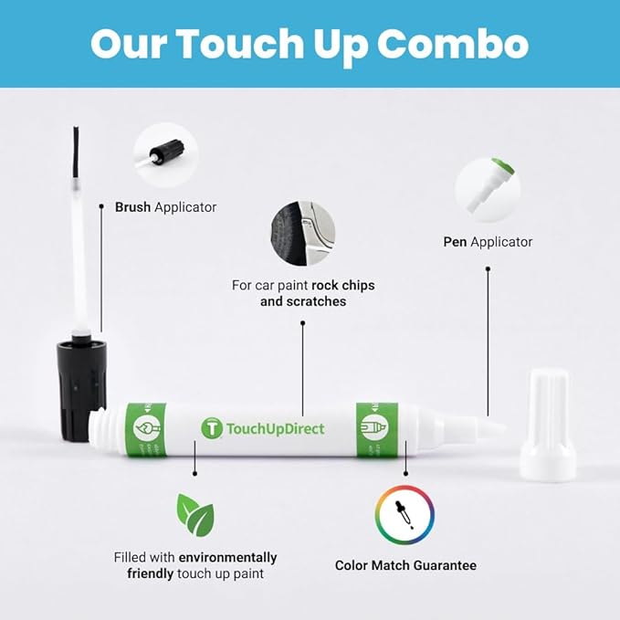 TouchUpDirect 8W7 Blue Crush/Dark Blue Metallic for Toyota Exact Match Touch Up Paint Combo - Platinum Package