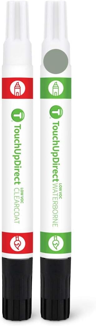 TouchUpDirect NE Cactus Gray Compatible with Ford Exact Match Touch Up Paint Combo - Essential Kit