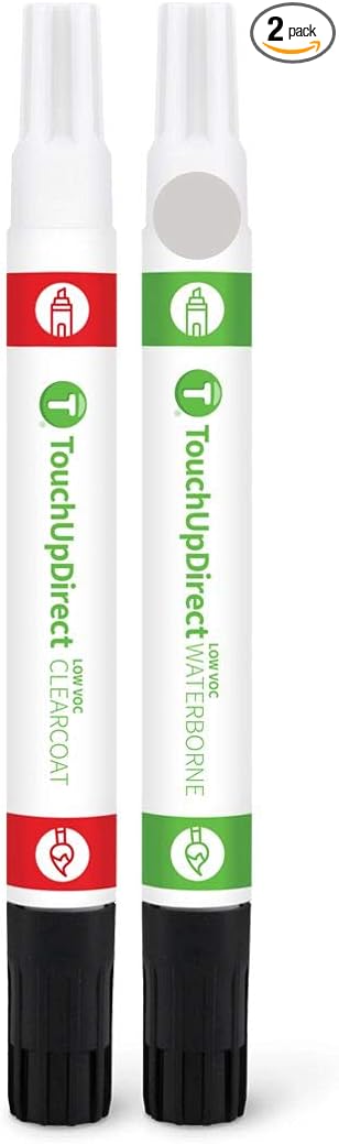 TouchUpDirect G1U Ice Silver Metallic Compatible with Subaru Exact Match Touch Up Paint Combo - Essential Kit