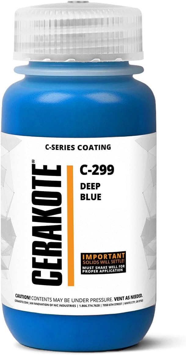 CERAKOTE® (AIR CURE C-Series DEEP BLUE (16 oz) C-299P - Our Ceramic Technology Combines Performance with Color on All- Metals, Polymers + More