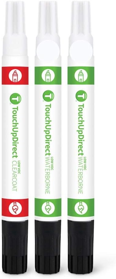 TouchUpDirect K1X Crystal White Pearl Tricoat for Subaru Exact Match Touch Up Paint Combo - Essential Package
