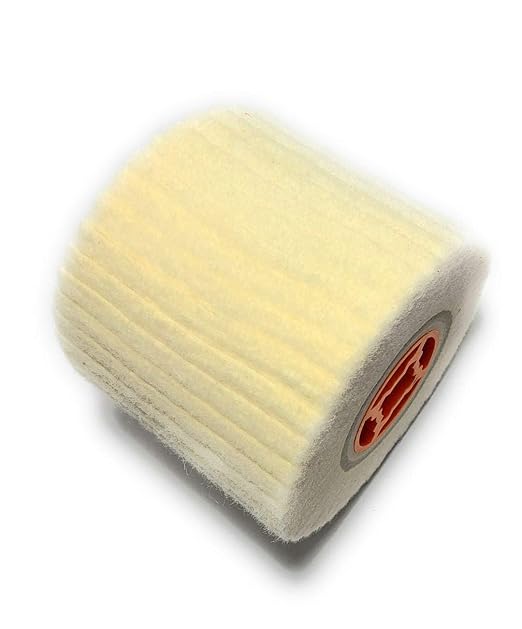 SIGNI Wool Felt Wheel Buffer Wheel Buffing Drum Mirror Burnishing Polishing Brush for Rust/Dust Removal,Jewelry/Glass 4.5 INCH (OD 110X100MM)