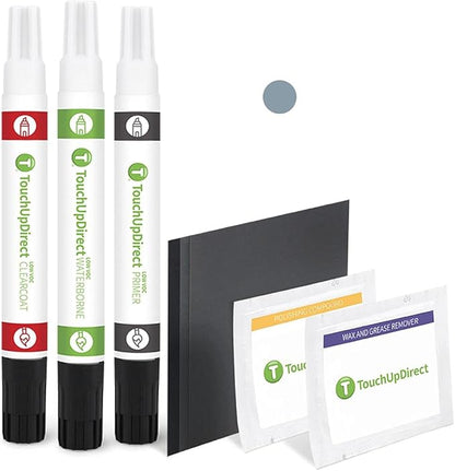 TouchUpDirect 8R3 Pacific Blue Metallic Compatible with Toyota Exact Match Touch Up Paint Combo - Platinum Kit