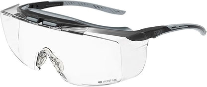 HTS HUNTERSKY HUNTERSKY ANSI Z87 Anti Fog Lab Safety Glasses Fit Over Eyeglasses Up to 1.88 inch 100% UV Protective Goggles