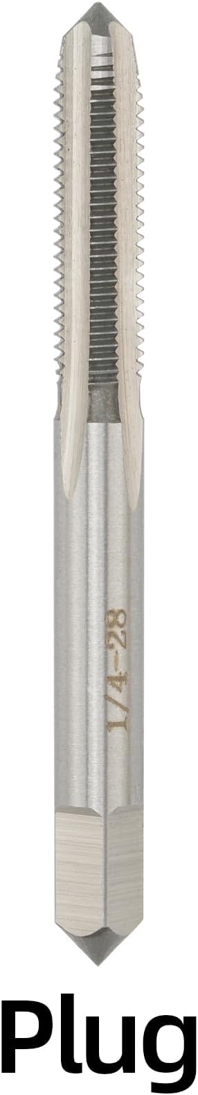 1/4"-28 UNF Hand Tap Right Hand, 1/4 x 28 Threading Hand Tap 3Pcs