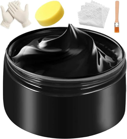 UP22YOU Leather Recoloring Balm Black, Leather & Vinyl Color Restorer Conditioner – Repairs Faded & Scratched Leather Color, Suitable for Sofas, Car Seats, Shoes, and Furniture