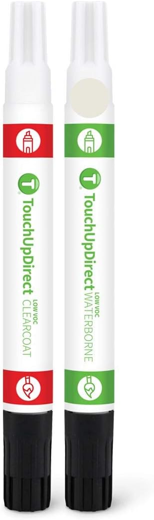 TouchUpDirect A3 Space White Compatible with Ford Exact Match Touch Up Paint Combo - Essential Kit