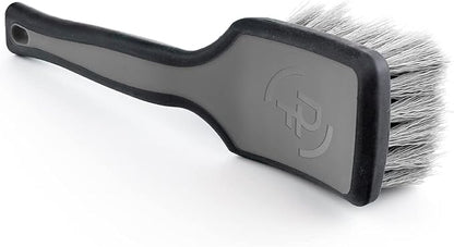 Detail Factory - ProGrip Tire Brush - Ergonomic ProGrip Handle, Stiff Synthetic Bristles, Ergonomic Design, Clean Your Tires with Ease - Grey