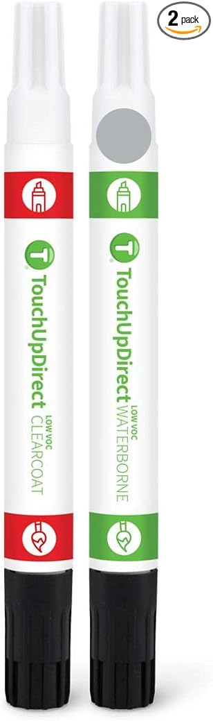 TouchUpDirect 1J9 Celestial Silver Metallic Compatible with Toyota Exact Match Touch Up Paint Combo - Essential Kit