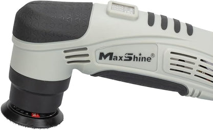 Maxshine 3 Pieces Professional Mini Cordless Polisher with Cutting & Polish Compound Kit (M0312 V2) - Lightweight (1.93 lbs), 6-Speed, DA/Rotary Polisher - Portable Auto Detailing Tool