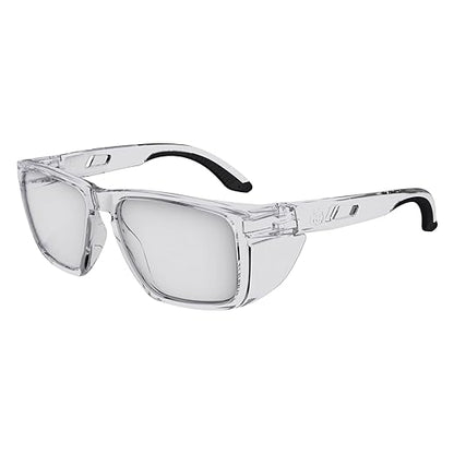Ergodyne Skullerz SIXTEN Safety Glasses with Side Shields, Anti Fog + Anti Scratch, ANSI z87.1 with Protective Microfiber Eyewear Cleaning & Storage Bag