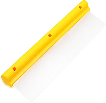 12 Inch Silicone Water Blade Car Squeegee - Pick One-Yellow or Blue Windshield Squeegee, Glass Squeegee, Streak-Free, T-Bar Flexible Fast Drying for Auto Wash, Bathroom, Glass Doors