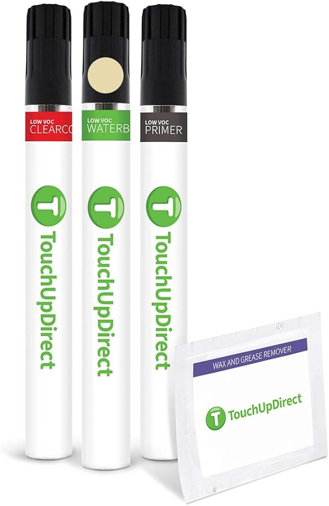 TouchUpDirect LQ Pale Adobe Metallic Compatible with Ford Exact Match Touch Up Paint Brush - Preferred Kit