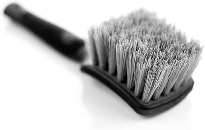 Detail Factory - ProGrip Tire Brush - Ergonomic ProGrip Handle, Stiff Synthetic Bristles, Ergonomic Design, Clean Your Tires with Ease - Grey