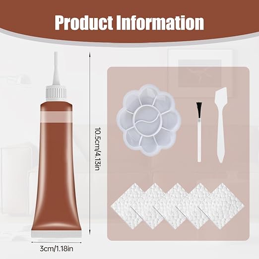 2026 New Advanced Leather Repair Gel, Vinyl Repair Kit for Car Seat, Professional Leather Repair Gel for Furniture, Multifunctional Couch and Jacket Repairs Kit (Gray)