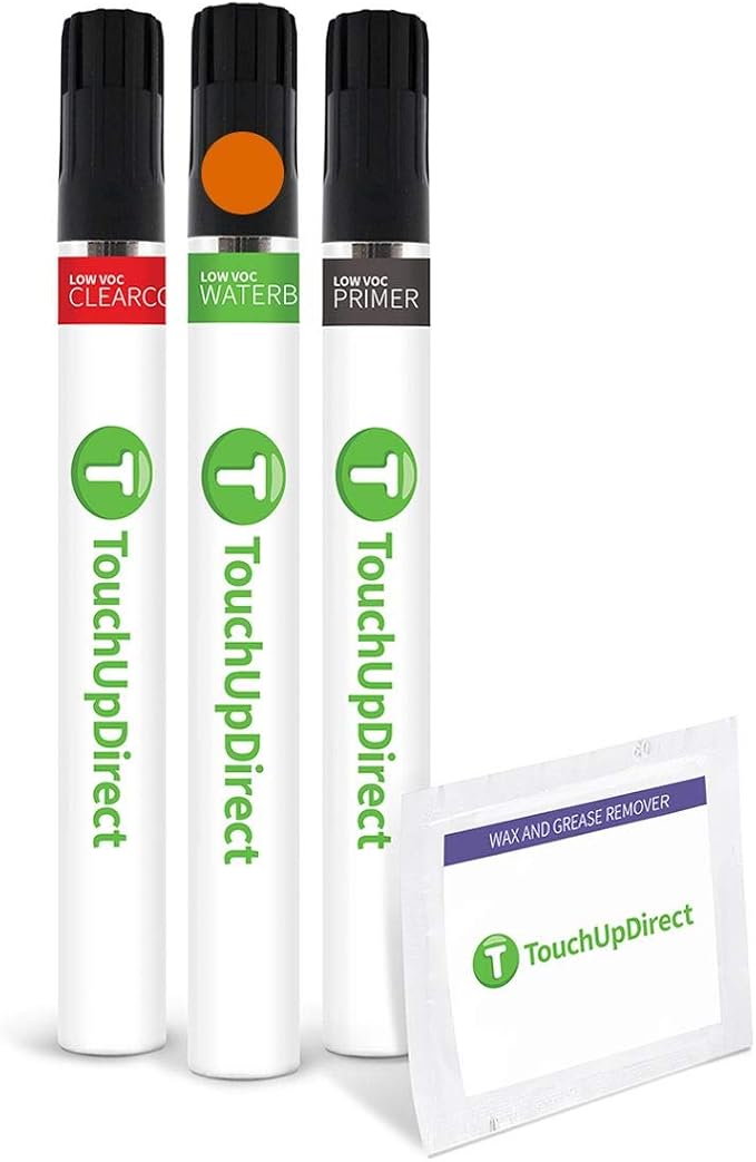 TouchUpDirect PAK Sunshine Orange Compatible with Subaru Exact Match Touch Up Paint Brush - Preferred Kit