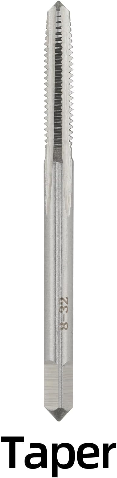 8-32 UNC Hand Tap Right Hand, 8 x 32 Threading Hand Tap 3Pcs