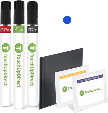 TouchUpDirect 02C WR Blue Pearl Compatible with Subaru Exact Match Touch Up Paint Brush - Platinum Kit